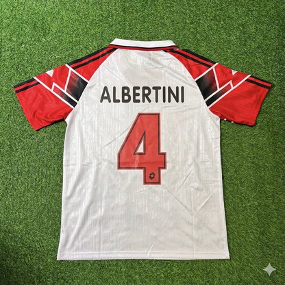 Demetrio Albertini #4 AC Milan 1997 Auswärts Retro Fußballtrikot