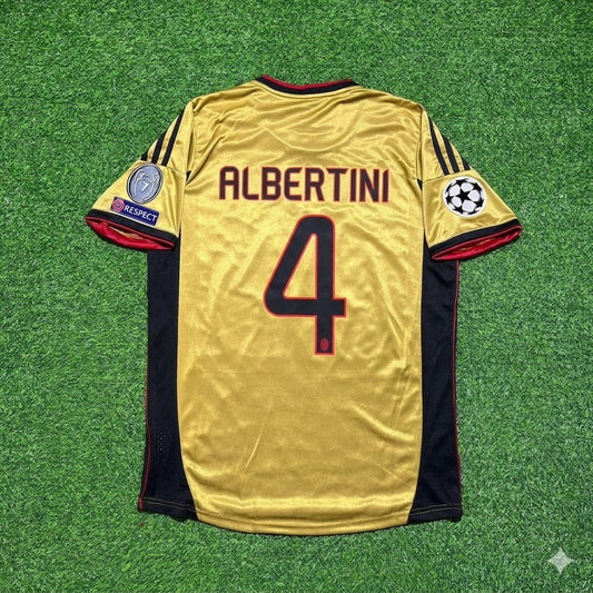 AC Milan Gold Retro Jersey – Demetrio Albertini 4