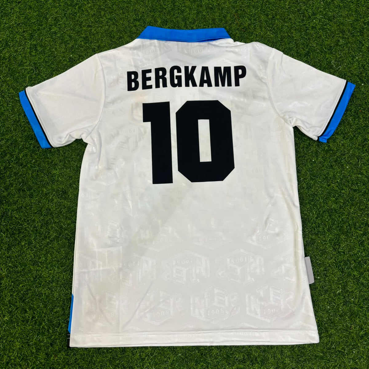 Dennis Bergkamp Inter Mailand 1997-1998 Auswärts Kinder Retro Fußball Trikot