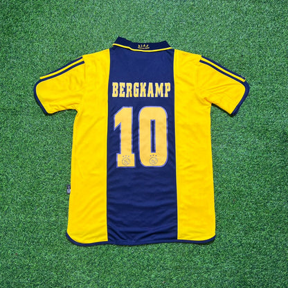 Ajax Yellow Retro Football Jersey – Dennis Bergkamp