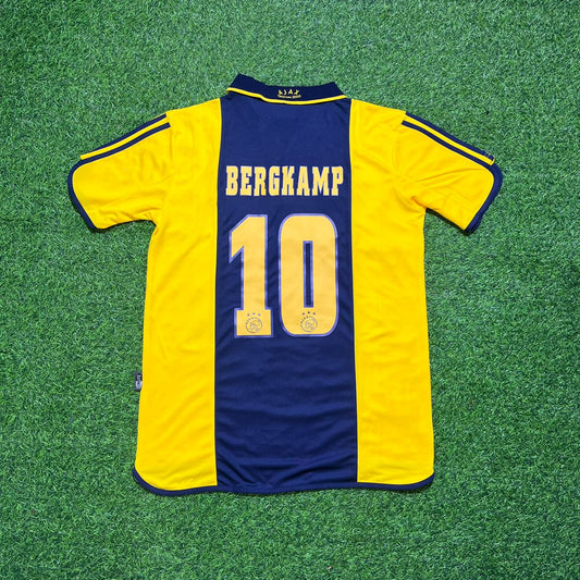Ajax Yellow Retro Football Jersey – Dennis Bergkamp