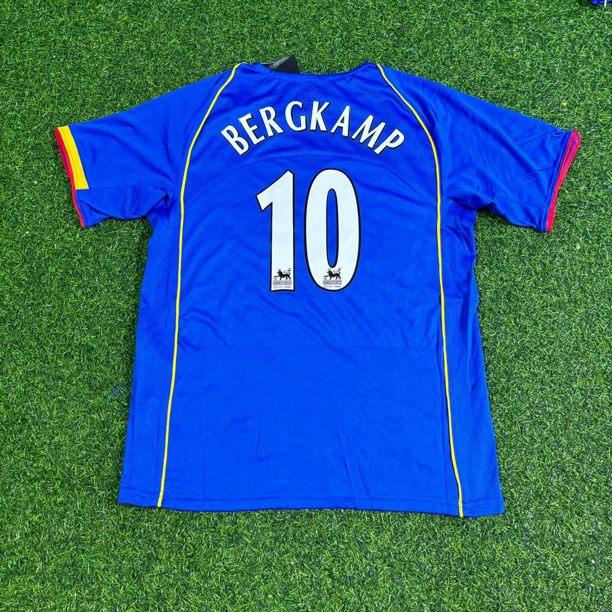 Dennis Bergkamp Arsenal 2004-2005 Blue Retro Football Jersey
