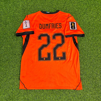Denzel Dumfries Netherlands 2026 World Cup Home Football Jersey