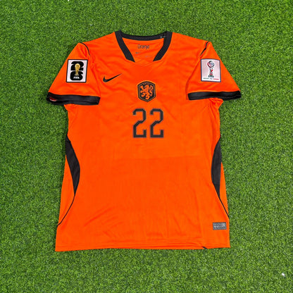 Denzel Dumfries Netherlands 2026 World Cup Home Football Jersey