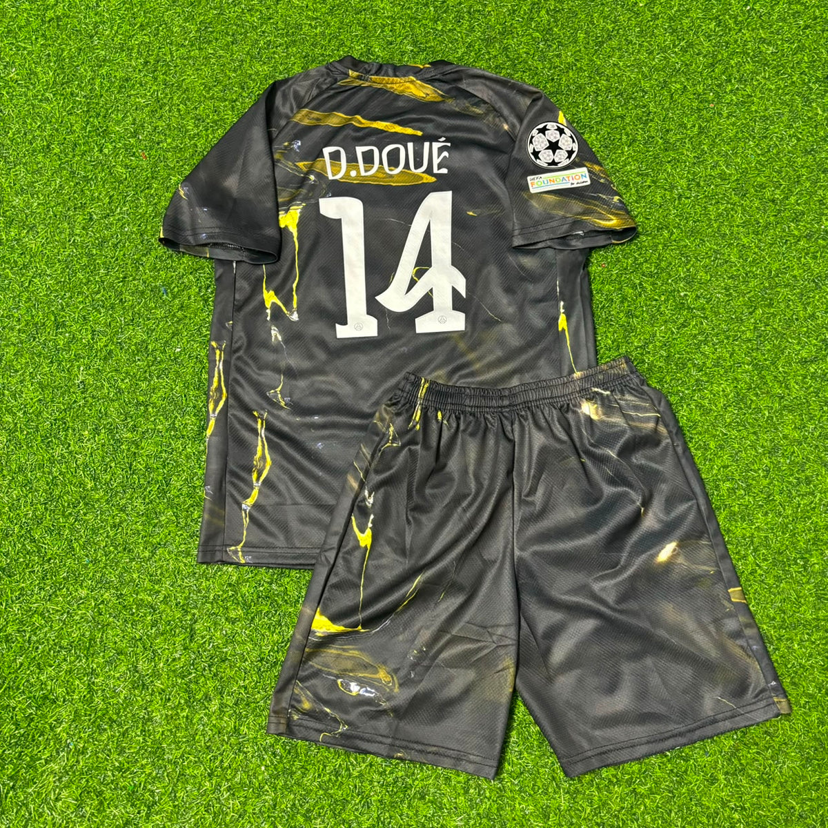 Désiré Doué Kinder-Set 2026 Champions League Neue Saison Fußballtrikot