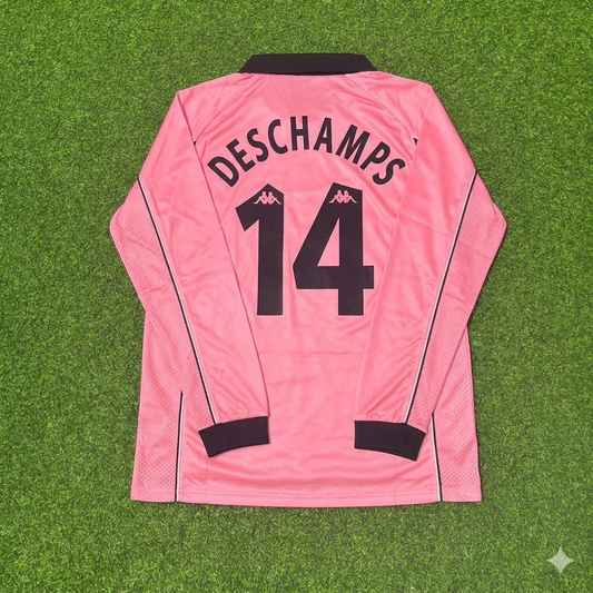 Didier Deschamps #14 Juventus 1995 Rosa Maglia Kit Trikot Maillot