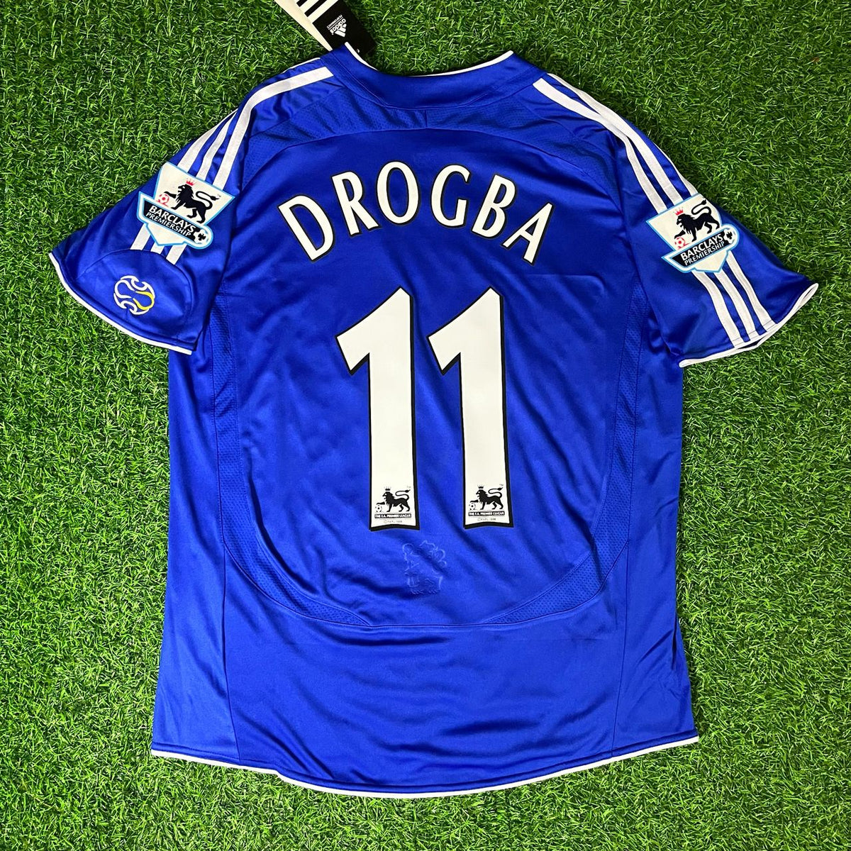 Didier Drogba – Maillot Rétro Chelsea Saison 2006-2008 – T-shirt de Foot