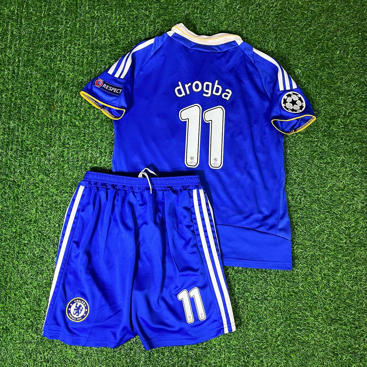 Didier Drogba 11 – Chelsea 2008 Ligue des Champions Finale Maillot Enfant