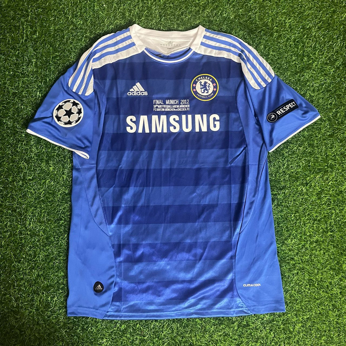 Chelsea 2012 Champions League Munich Final Kids Retro Jersey – Didier Drogba 11