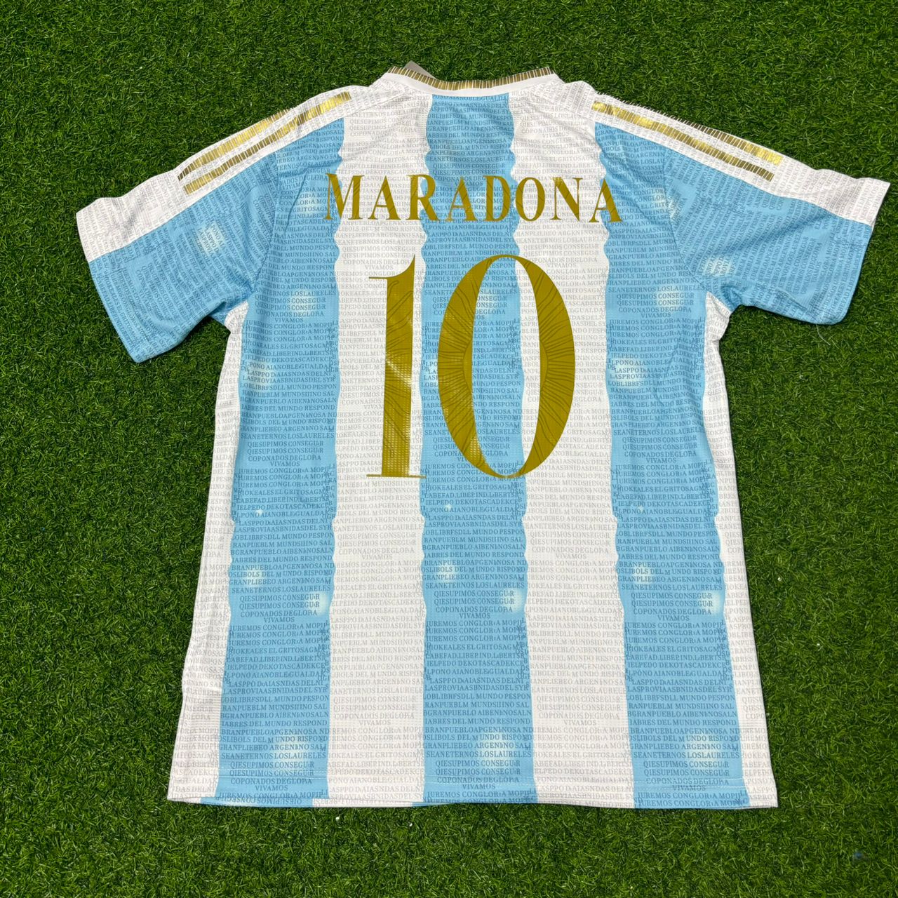 Diego Armando Maradona Argentina Commerative Anniversary Football Jersey Trikot Maillot