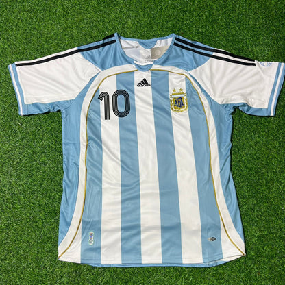 Diego Armando Maradona Argentina Retro Soccer Jersey Maillot Trikot