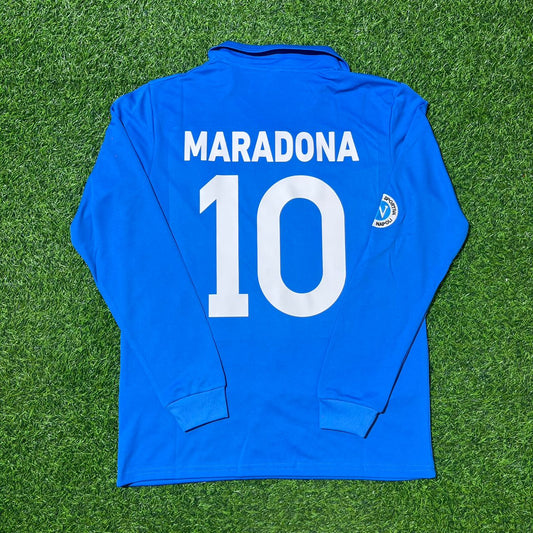 Diego Armando Maradona Napoli 1988/89 Long Sleeve Retro Vintage Football Jersey