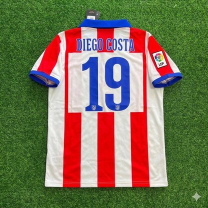 Diego Costa 19 Atlético Madrid Equipación Local 2014/15 Retro Camiseta de Fútbol