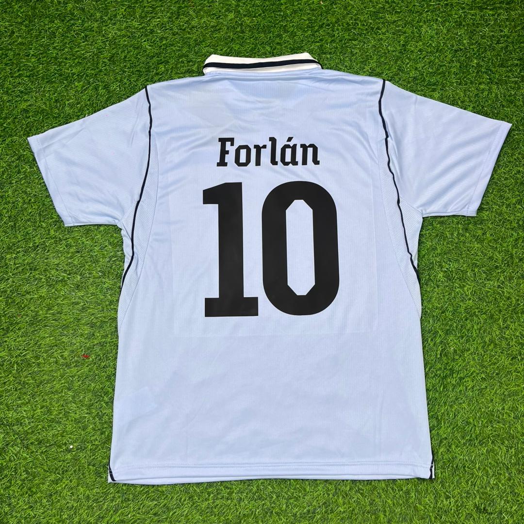 Diego Forlán #10 Uruguay WM-Gedenk-Sonder-Trikot blau