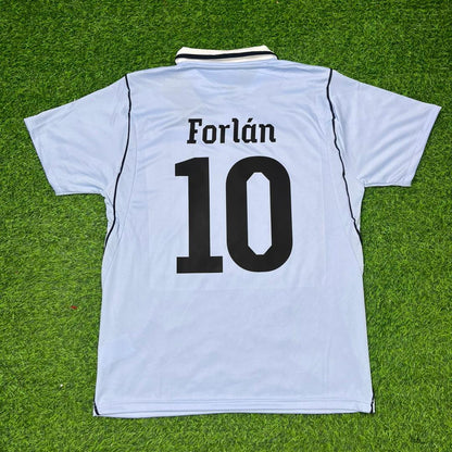 Diego Forlán #10 Uruguay WM-Gedenk-Sonder-Trikot blau