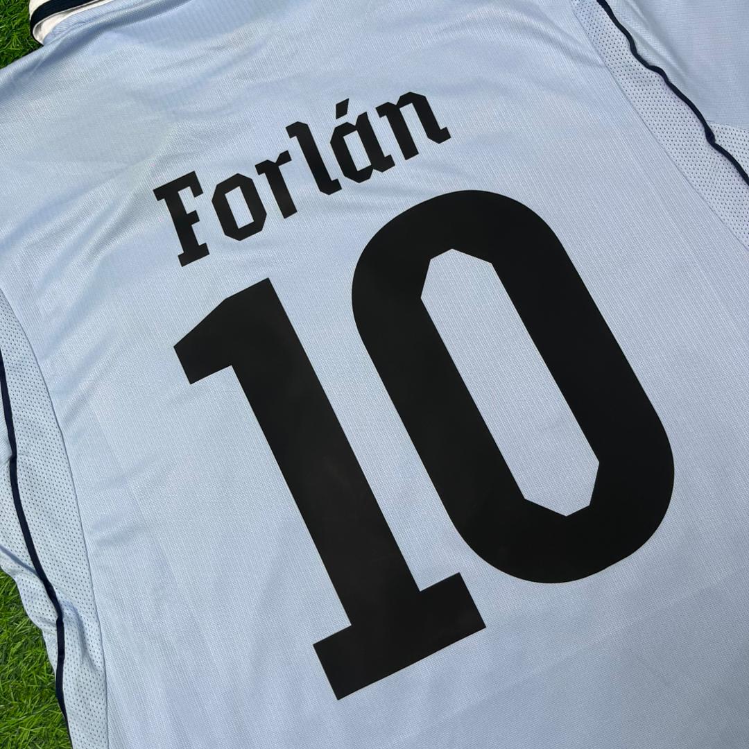 Diego Forlán #10 Uruguay WM-Gedenk-Sonder-Trikot blau