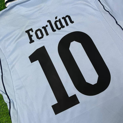 Diego Forlán #10 Uruguay WM-Gedenk-Sonder-Trikot blau