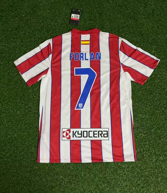 Conjunto de camiseta de fútbol retro Diego Forlán Atlético Madrid 2011