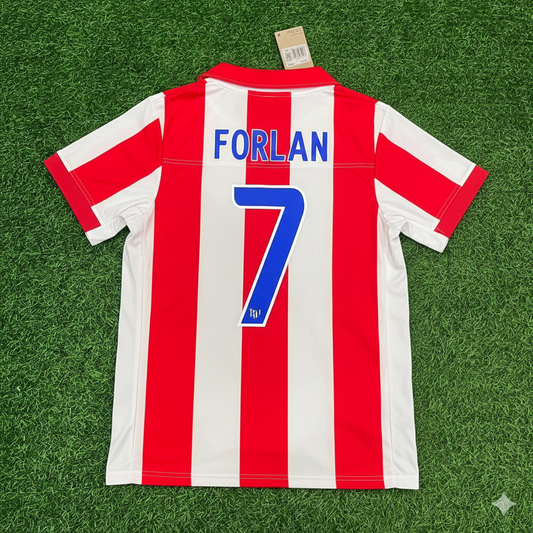 Diego Forlan Atletico de Madrid Retro Fußballtrikot Trikot Maglia Shirt