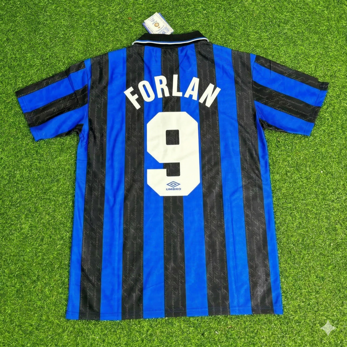 Diego Forlan Inter Home Retro Football Jersey