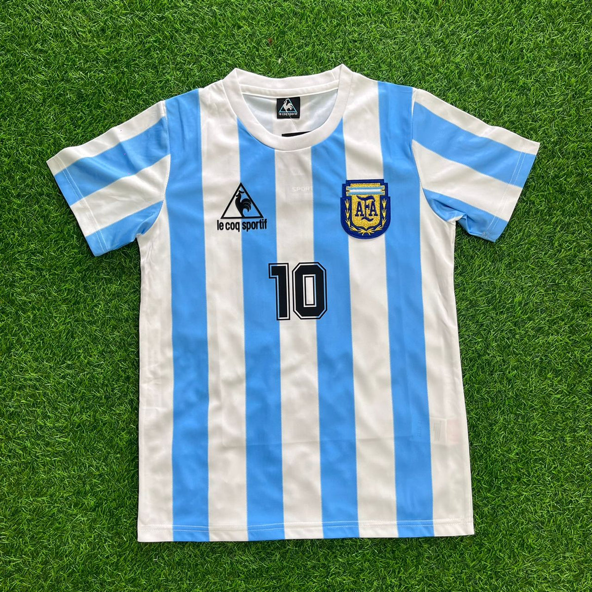 Diego Maradona Argentinien 1986 Heim Retro Fußballtrikot Set