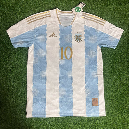 Diego Armando Maradona Argentina Commerative Anniversary Football Jersey Trikot Maillot