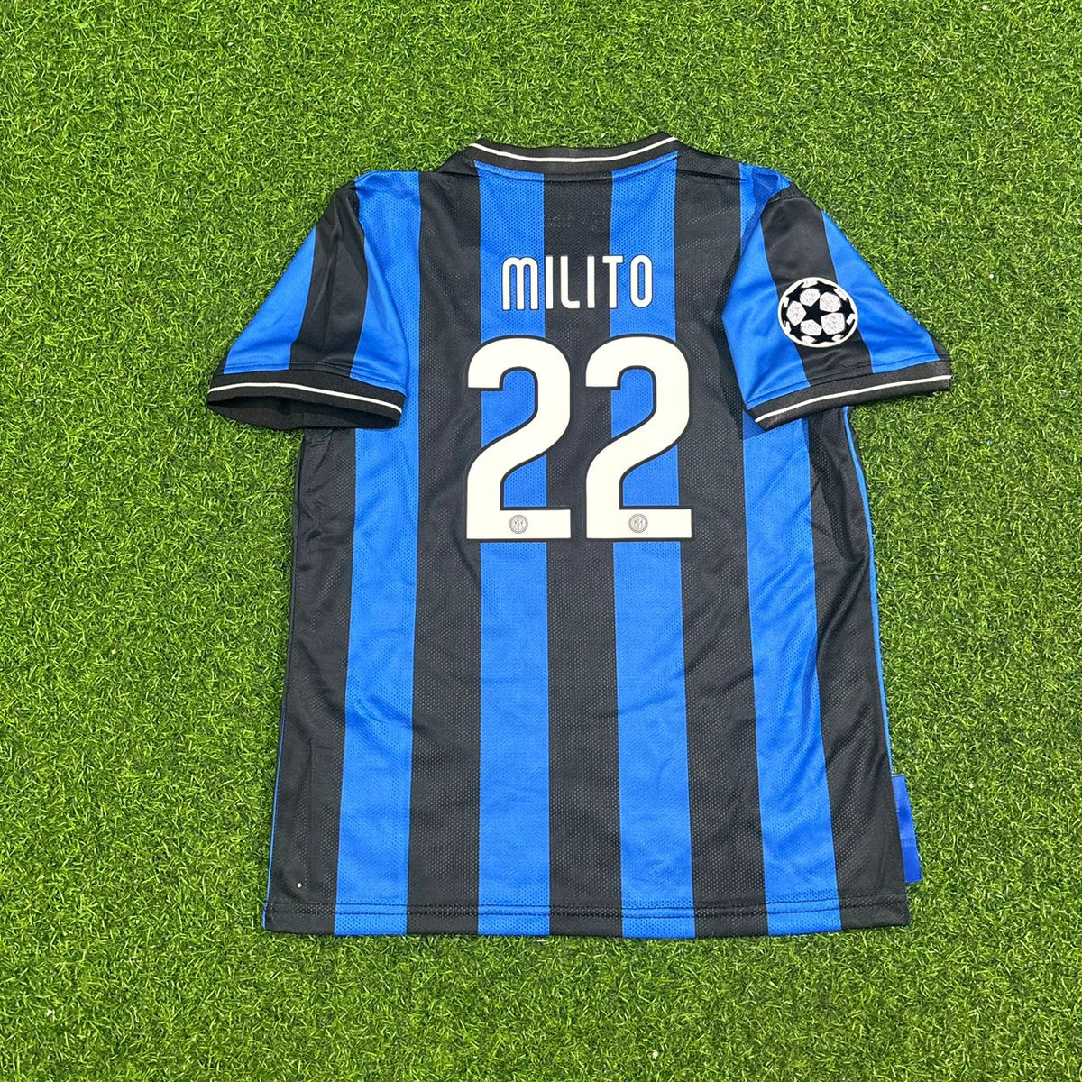 Diego Milito Inter Mailand 2010 Champions League Finale Kinder-Fußballtrikot