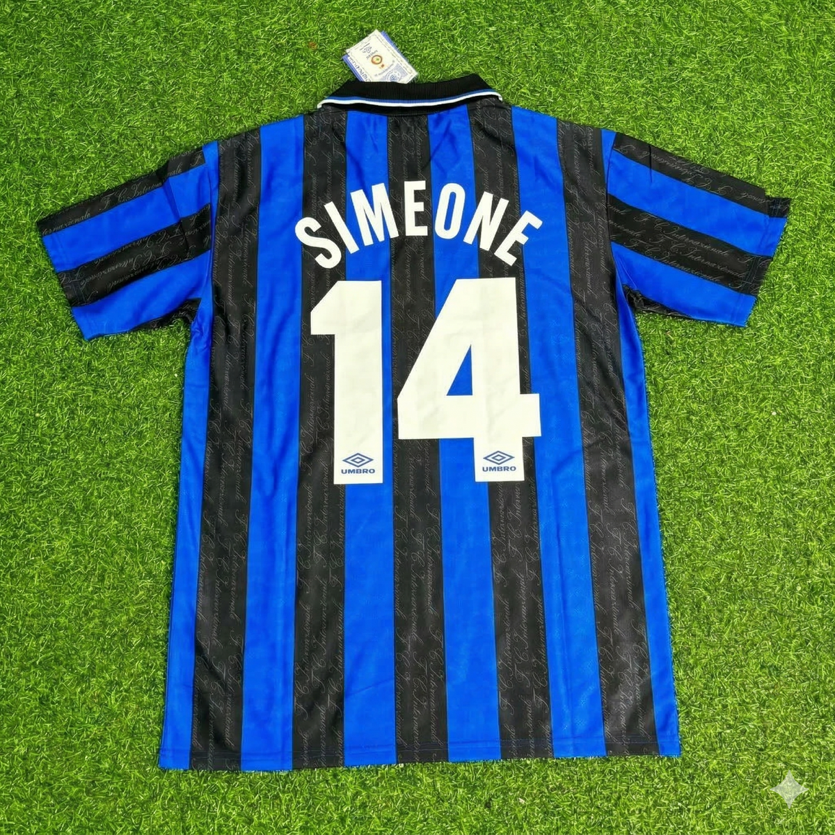 Diego Simeone Inter 1997-1998 Retro-Heim-Fußballtrikot