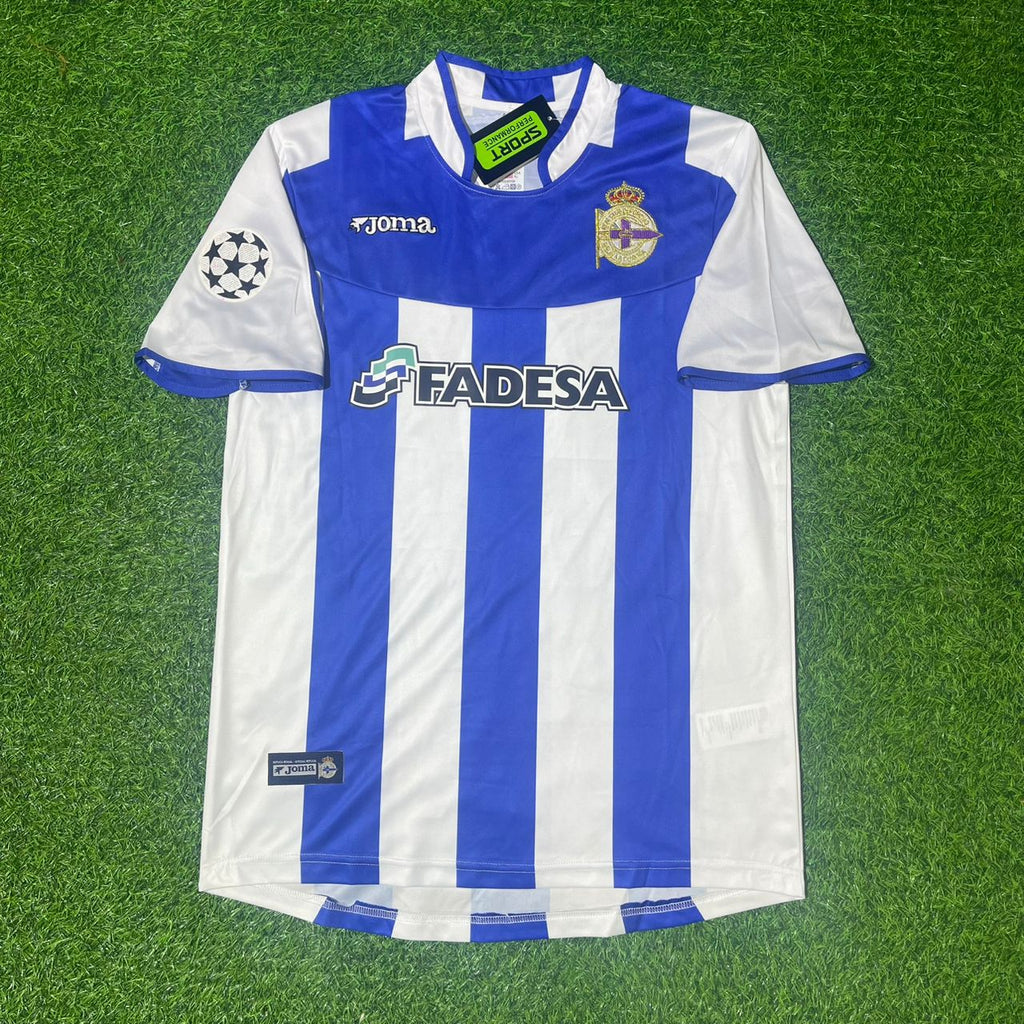Albert Luque Deportivo La Coruña 2003 2004 Retro Trikot Fußballhemd