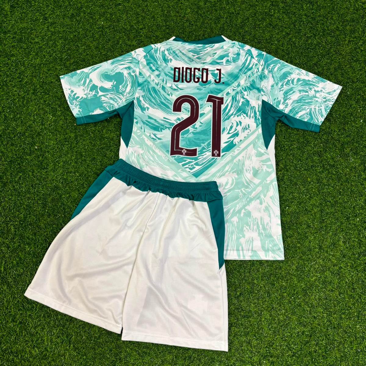 Diogo Jota Portugal 2026 World Cup Kids White Away Football Jersey