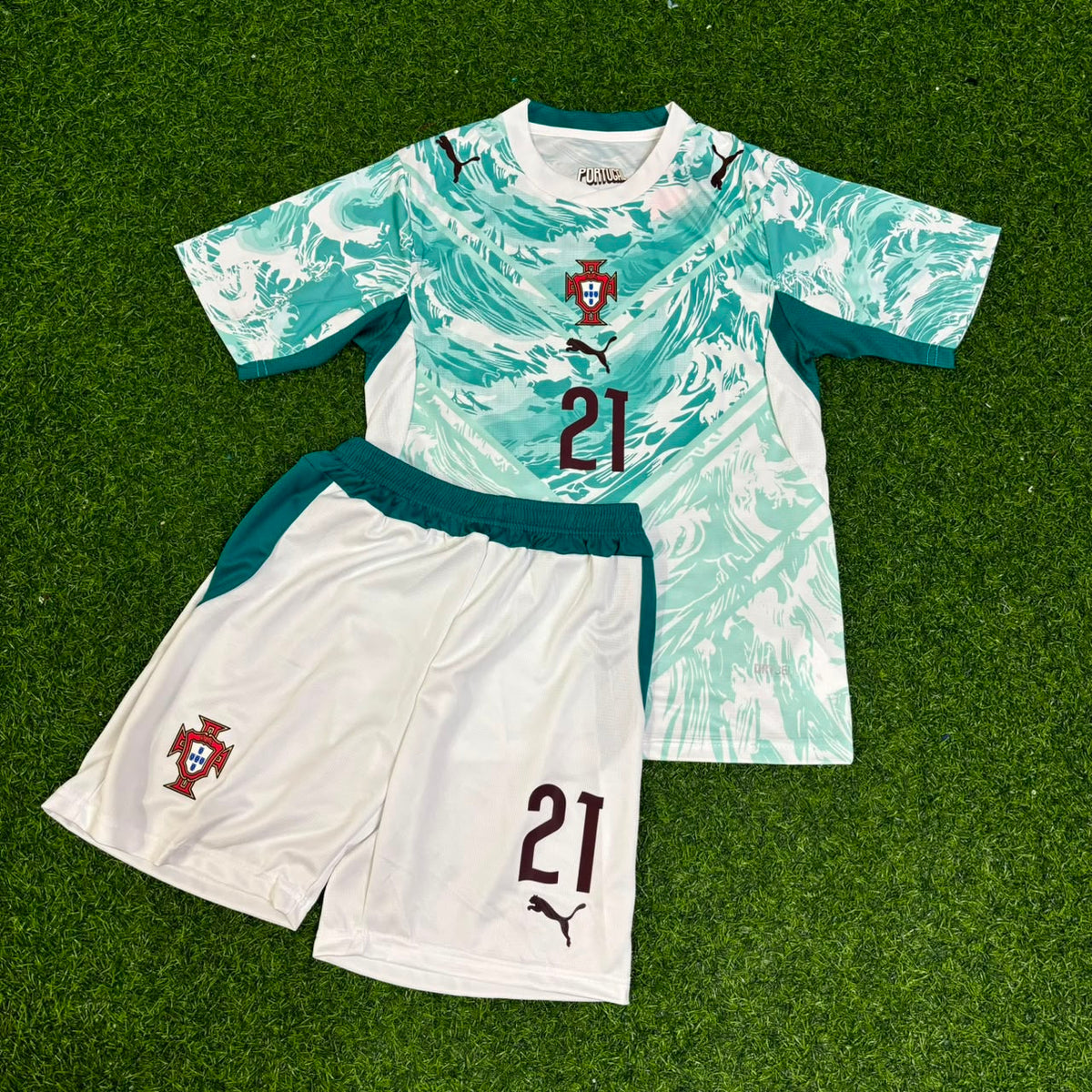 Diogo Jota Portugal 2026 World Cup Kids White Away Football Jersey