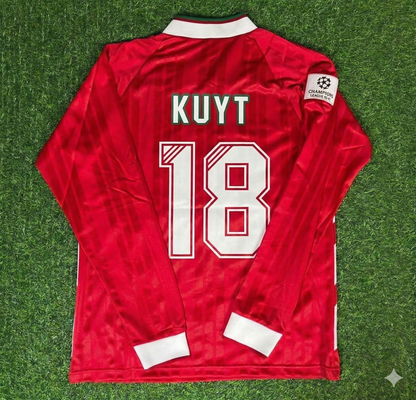 Liverpool Long Sleeve Retro Jersey – Dirk Kuyt