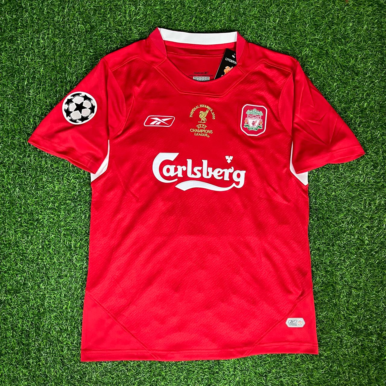 Djibril Cissé 9 – Liverpool 2005 Champions League Final Red Retro Jersey Trikot