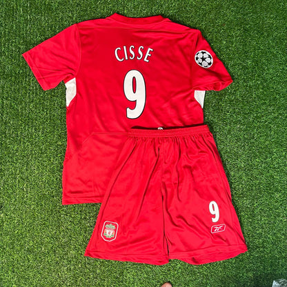 Djibril Cissé 9 – Liverpool 2005 Istanbul Champions League Final – | KinderTrikot | Maillot Enfant Personnalisable Soccer Shirt