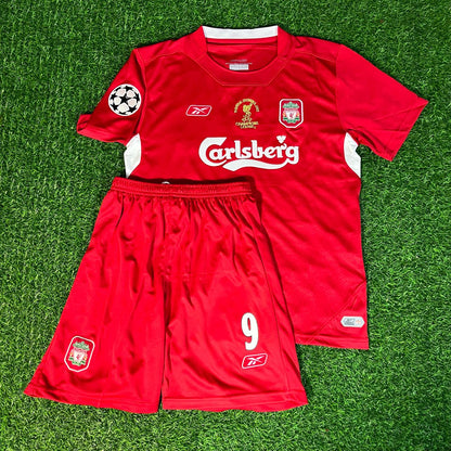 Djibril Cissé 9 – Liverpool 2005 Istanbul Champions League Final – | KinderTrikot | Maillot Enfant Personnalisable Soccer Shirt