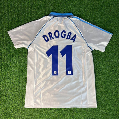 Didier Drogba Olympique Marseille Retro Trikot Kit Maillot Fußballshirt