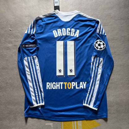 Didier Drogba Chelsea Champions League 2012 München Finale Retro Langarmtrikot