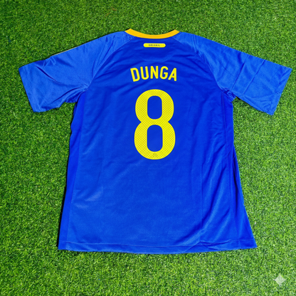 Dunga Brasilien 2010 Weltmeisterschaft Retro Blaues Trikot