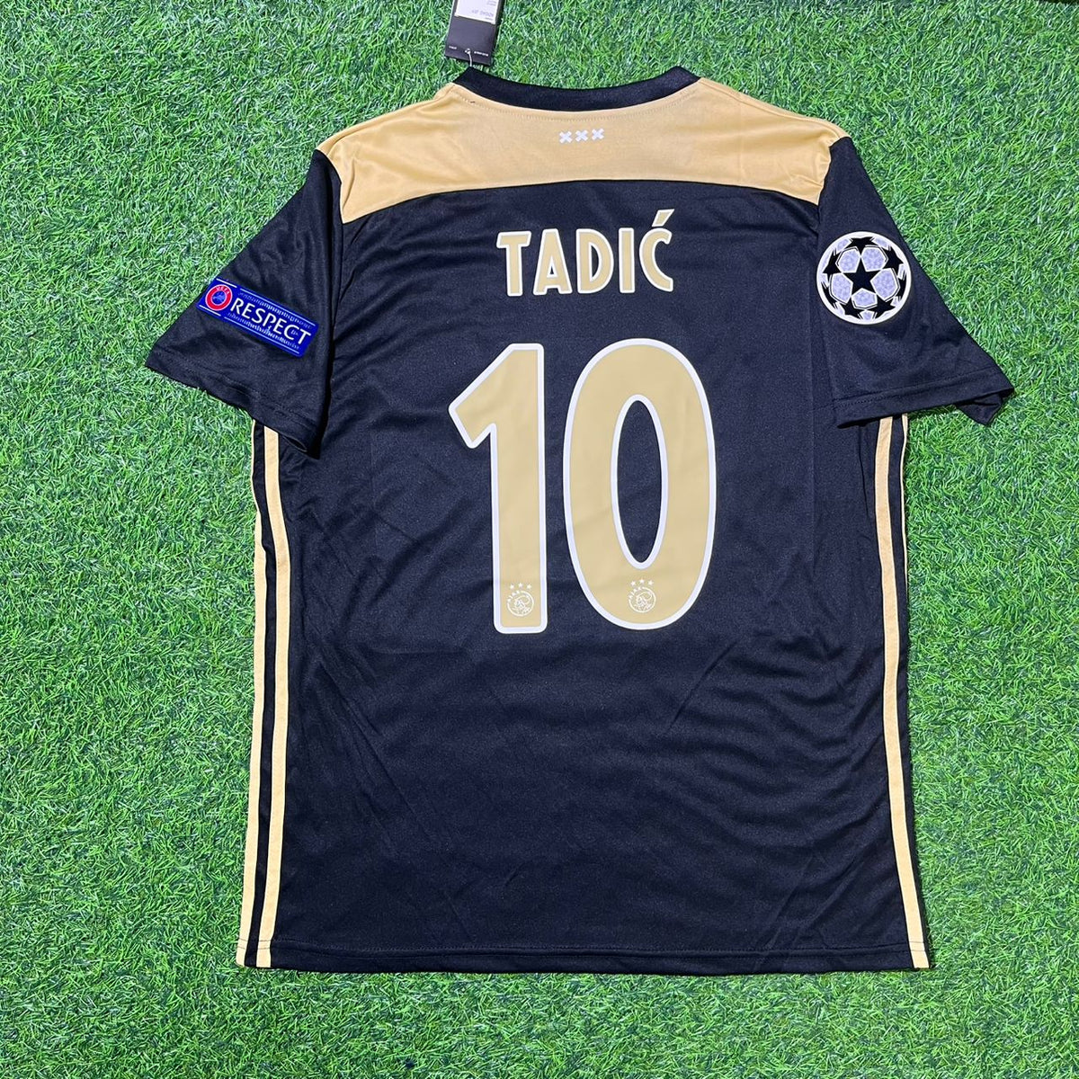 Ajax 2018/19 Champions League Black Retro Football Jersey – Dusan Tadic