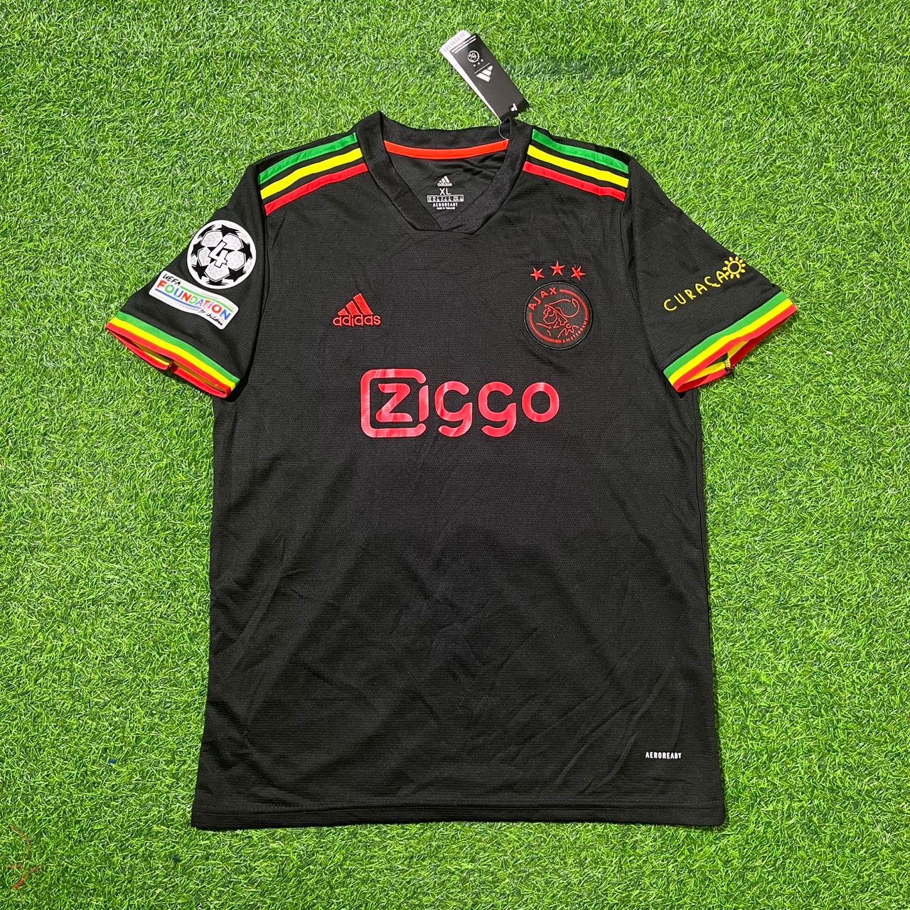 Dušan Tadić Ajax 2021–2022 Black Bob Marley Edition Retro-Fußballtrikot