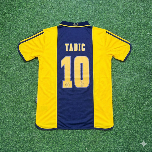 Ajax Yellow Retro Football Jersey – Dusan Tadic