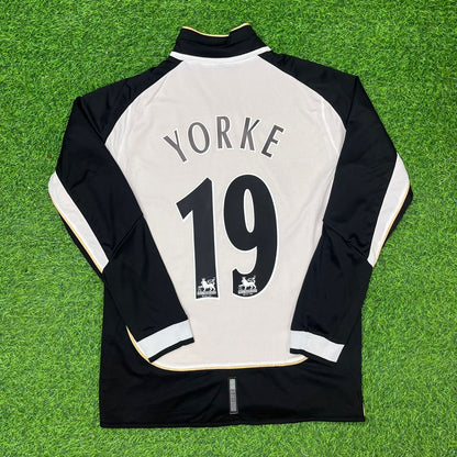 Maillot de foot rétro réversible Dwight Yorke Manchester United 2001-2002