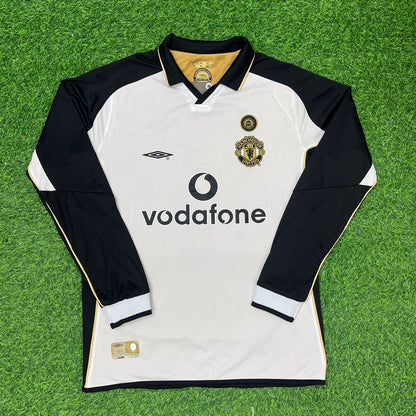Maillot de foot rétro réversible Dwight Yorke Manchester United 2001-2002