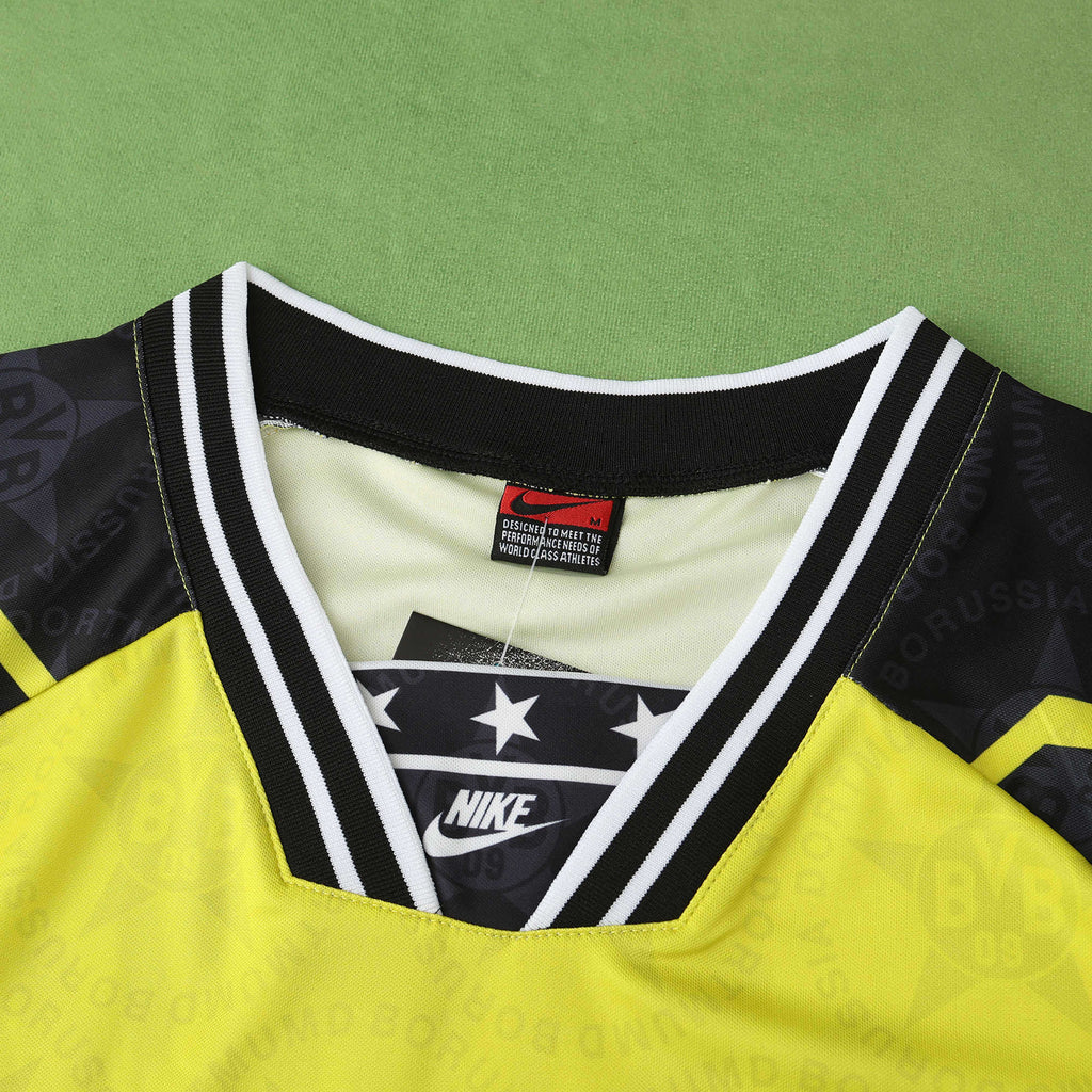 Borussia Dortmund 1994-1995 Season Home Retro Football Jersey Trikot Maillot
