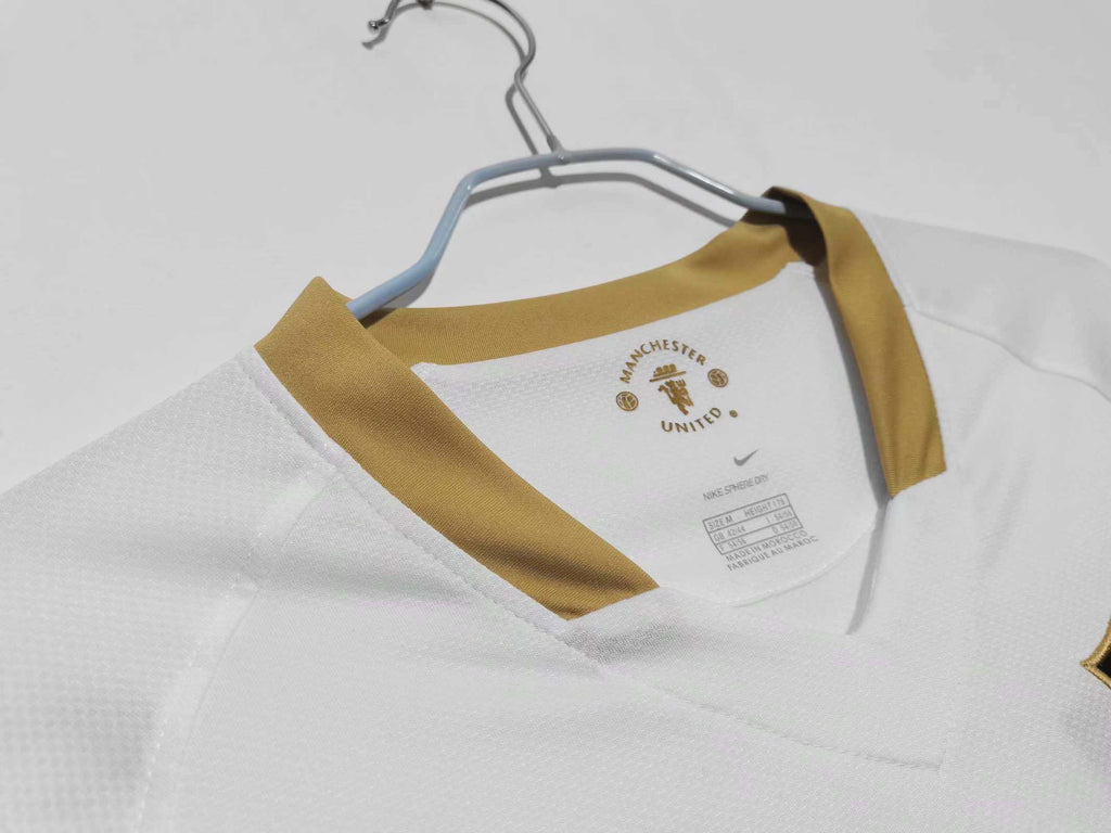 Manchester United 2006-2007 Season Away White Retro  Football Jersey Trikot Maillot