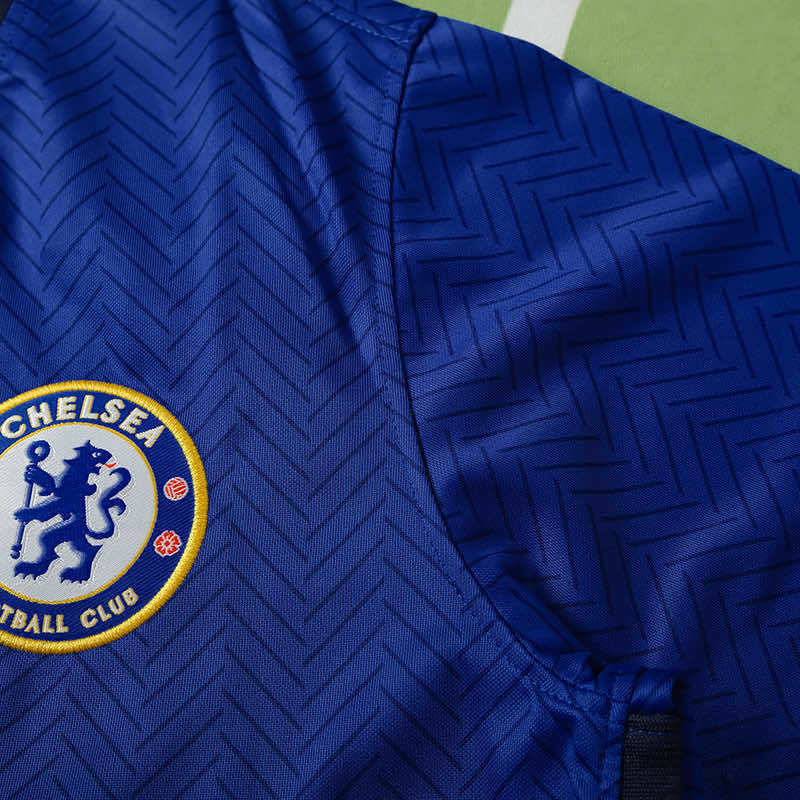 Chelsea 2020-2021 Season Home Blue Retro  Football Jersey Trikot Maillot