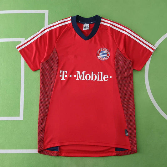 Bayern München 02/03 Saison Heim Rot Retro Trikot Fußballtrikot