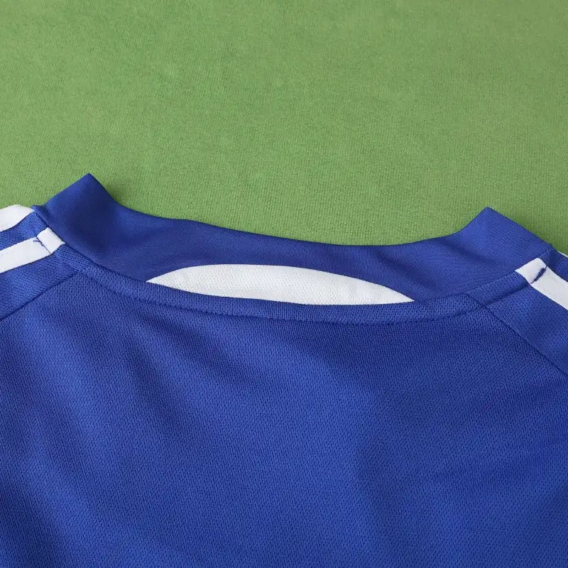 Angelos Charisteas Griechenland EM 2004 Finale Blaues Retro Heimtrikot Fußballtrikot