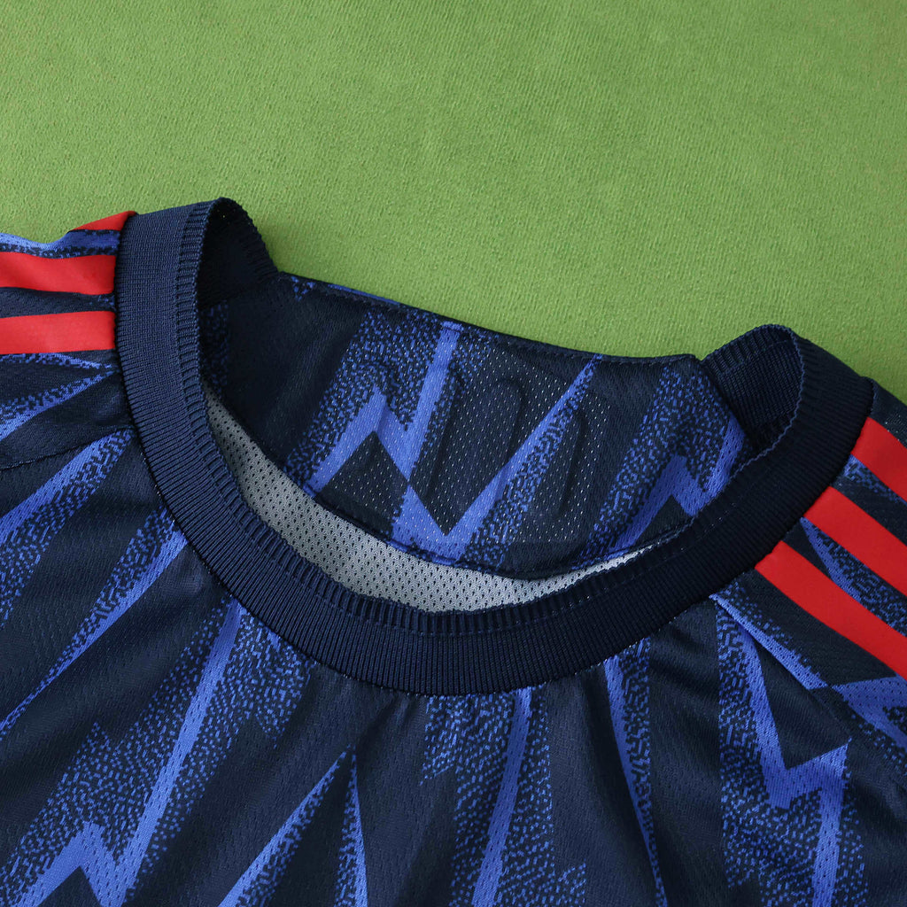 Arsenal 2025-2026 Season Away Long Sleeve Blue Football Jersey Trikot Maillot