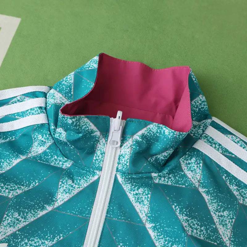 Allemagne Deutschland Coupe-vent Double Face - Veste Réversible Verte